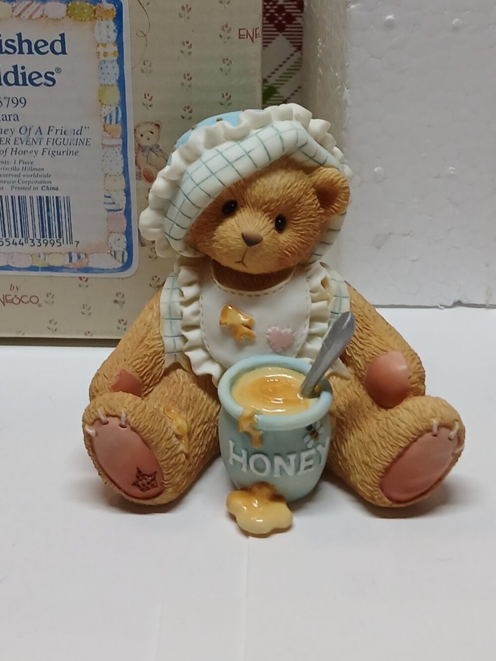 1997 Priscilla HILLMAN Enesco The CHERISHED TEDDIES 265799 KARA BEAR FIGURINE